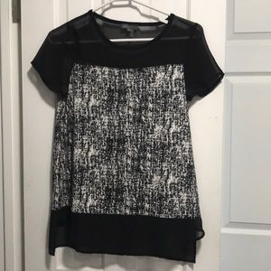 Black and White Women's Top